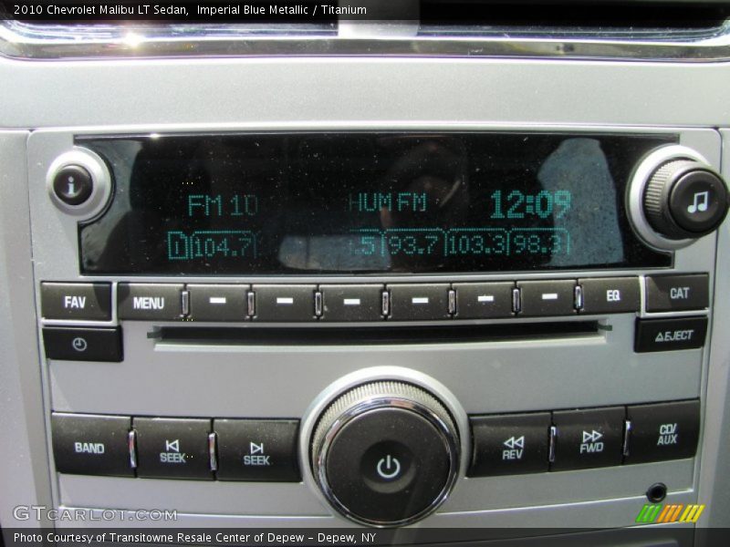 Imperial Blue Metallic / Titanium 2010 Chevrolet Malibu LT Sedan