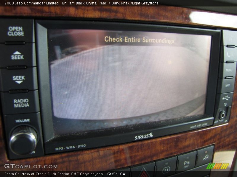 Brilliant Black Crystal Pearl / Dark Khaki/Light Graystone 2008 Jeep Commander Limited