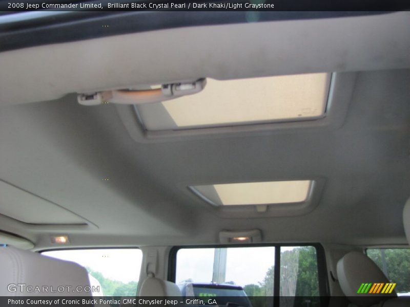 Brilliant Black Crystal Pearl / Dark Khaki/Light Graystone 2008 Jeep Commander Limited