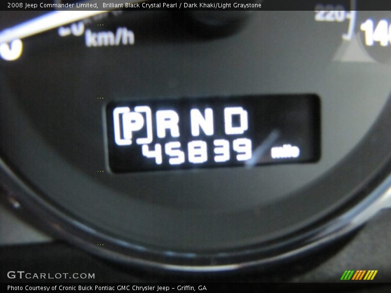 Brilliant Black Crystal Pearl / Dark Khaki/Light Graystone 2008 Jeep Commander Limited