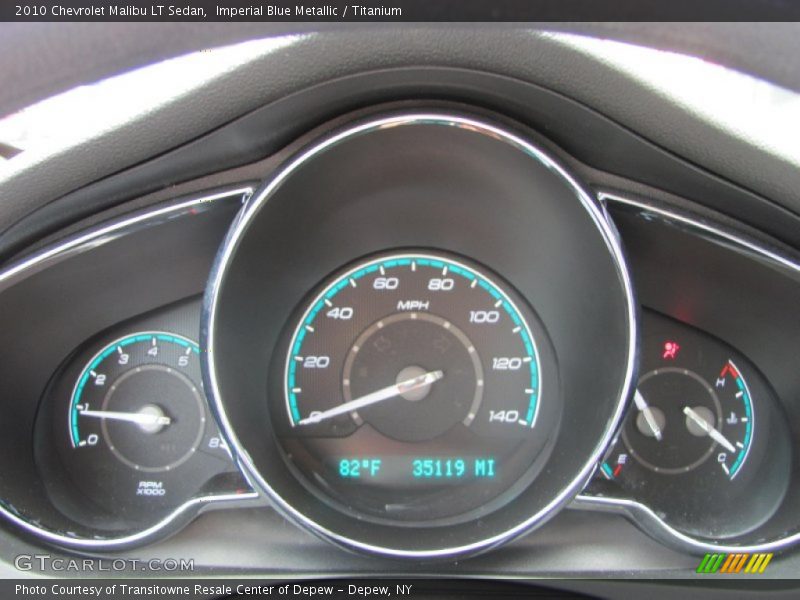 Imperial Blue Metallic / Titanium 2010 Chevrolet Malibu LT Sedan