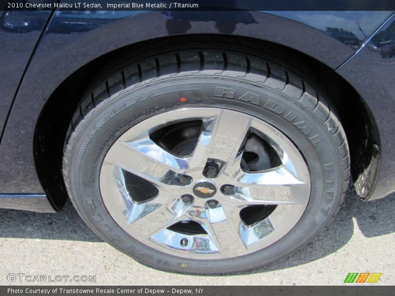Imperial Blue Metallic / Titanium 2010 Chevrolet Malibu LT Sedan