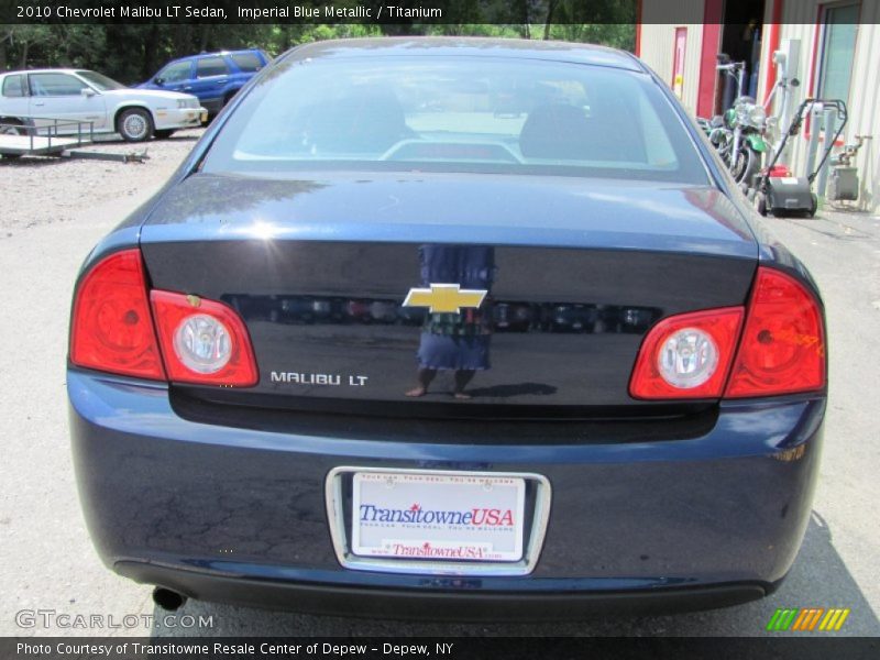 Imperial Blue Metallic / Titanium 2010 Chevrolet Malibu LT Sedan