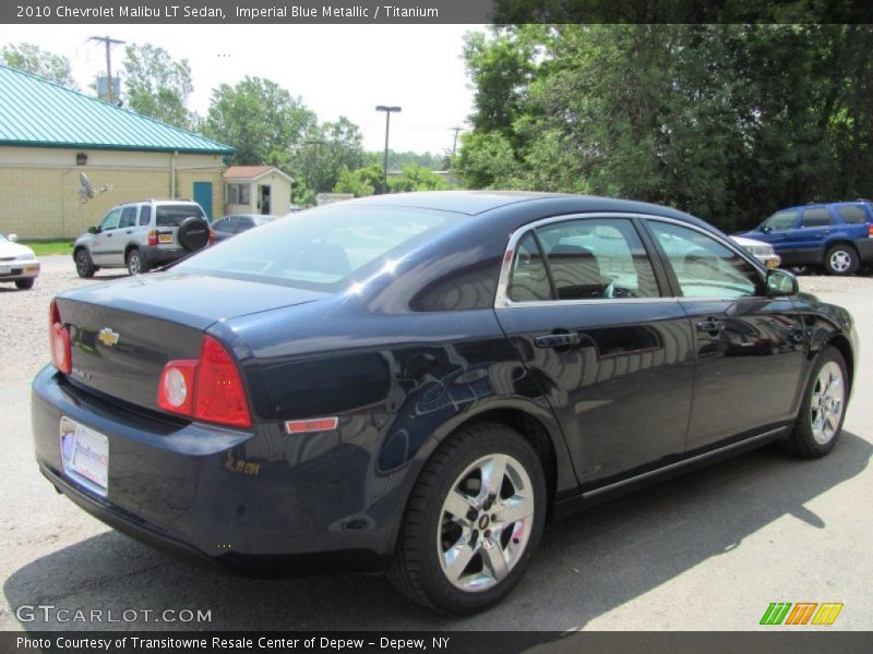 Imperial Blue Metallic / Titanium 2010 Chevrolet Malibu LT Sedan