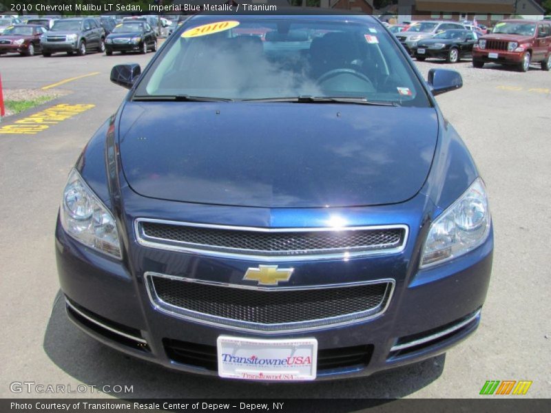 Imperial Blue Metallic / Titanium 2010 Chevrolet Malibu LT Sedan