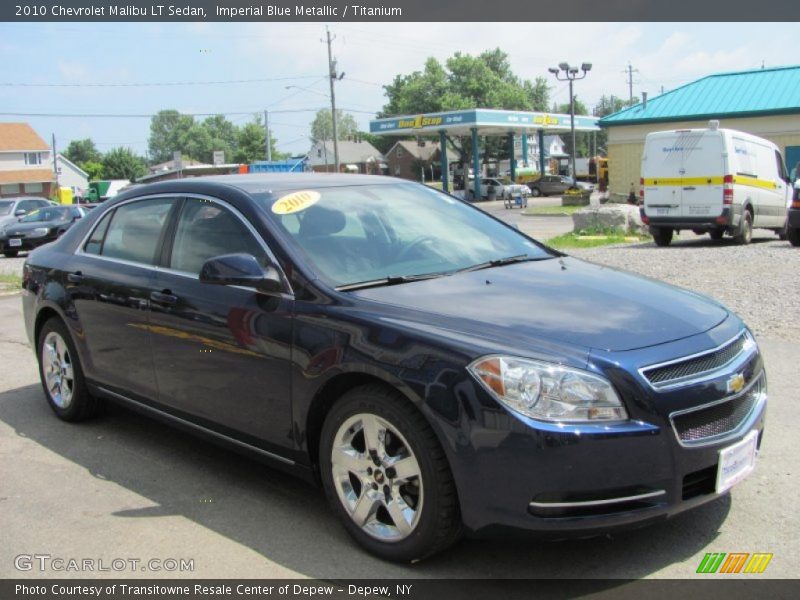 Imperial Blue Metallic / Titanium 2010 Chevrolet Malibu LT Sedan
