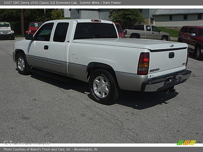 Summit White / Dark Pewter 2007 GMC Sierra 1500 Classic SLE Extended Cab