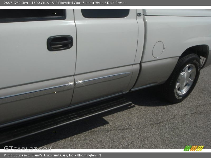 Summit White / Dark Pewter 2007 GMC Sierra 1500 Classic SLE Extended Cab