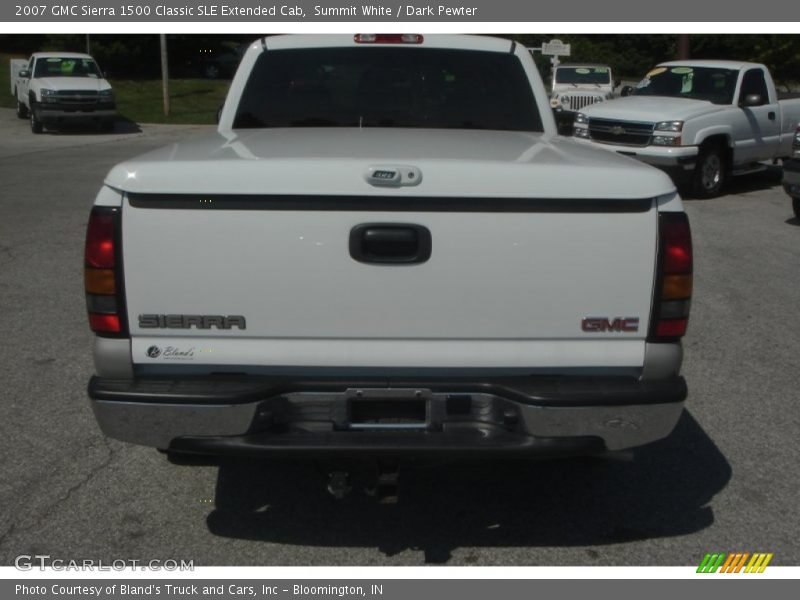 Summit White / Dark Pewter 2007 GMC Sierra 1500 Classic SLE Extended Cab
