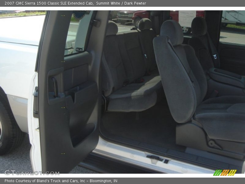 Summit White / Dark Pewter 2007 GMC Sierra 1500 Classic SLE Extended Cab