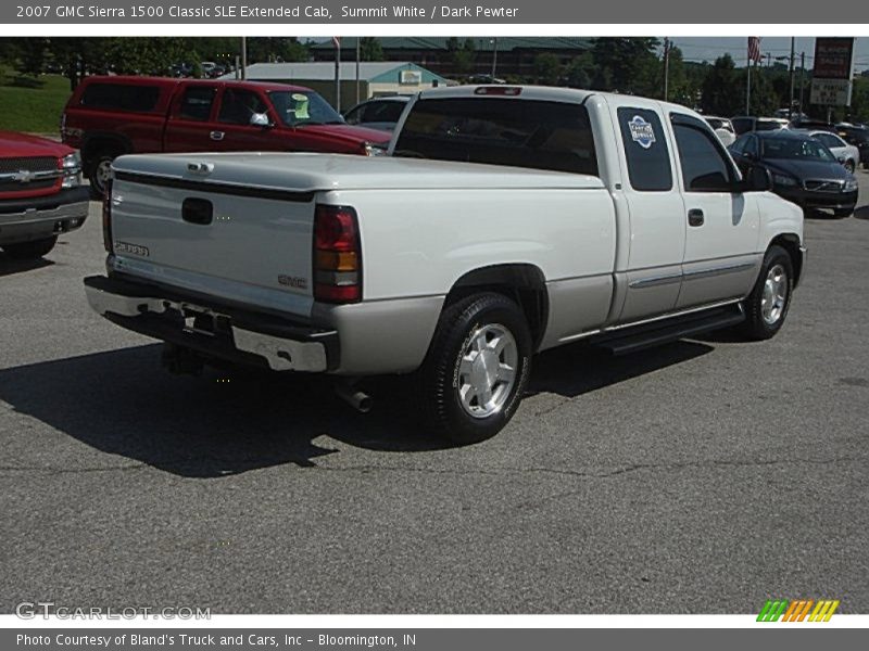 Summit White / Dark Pewter 2007 GMC Sierra 1500 Classic SLE Extended Cab