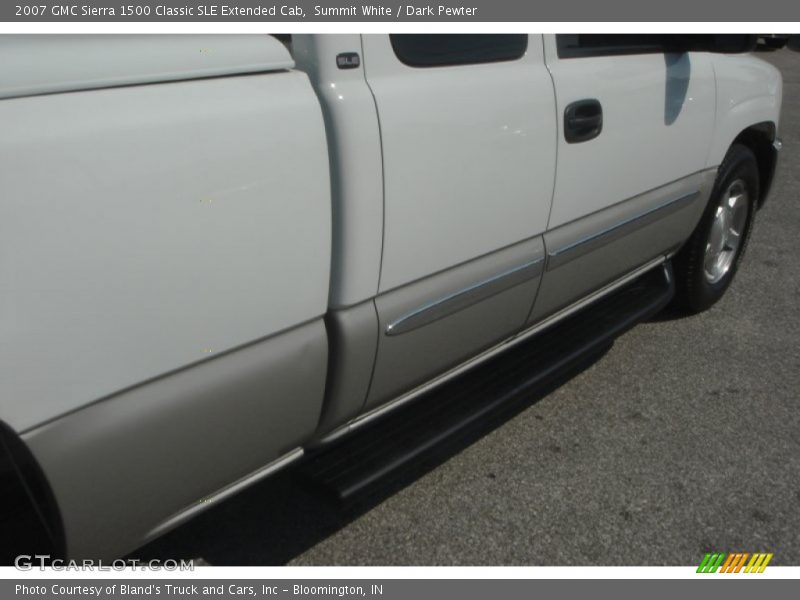 Summit White / Dark Pewter 2007 GMC Sierra 1500 Classic SLE Extended Cab