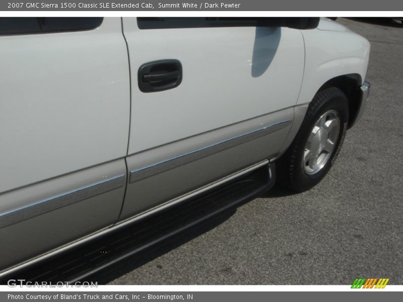 Summit White / Dark Pewter 2007 GMC Sierra 1500 Classic SLE Extended Cab