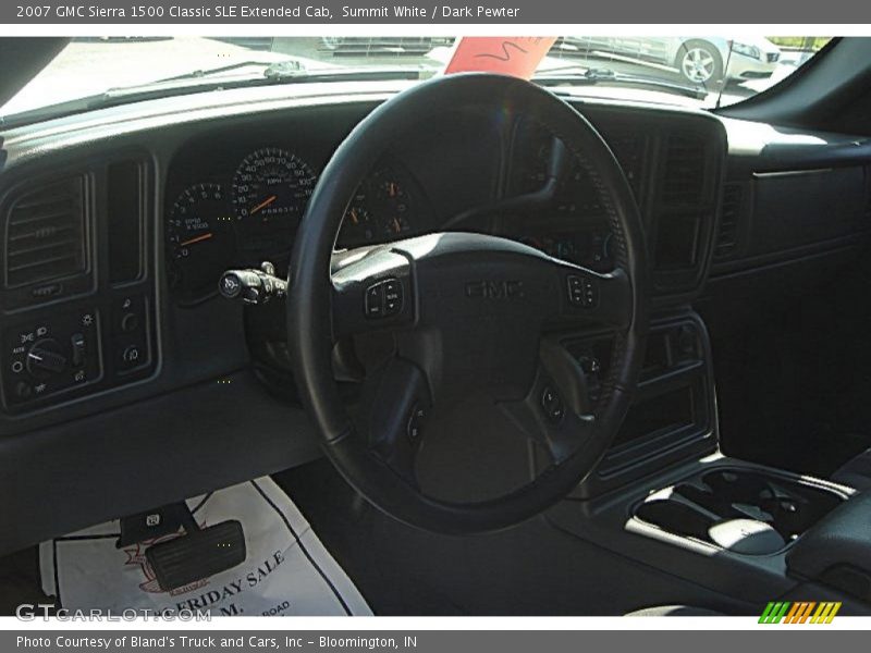 Summit White / Dark Pewter 2007 GMC Sierra 1500 Classic SLE Extended Cab