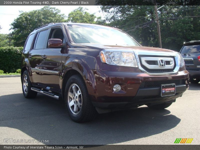 Dark Cherry Pearl / Black 2009 Honda Pilot Touring 4WD