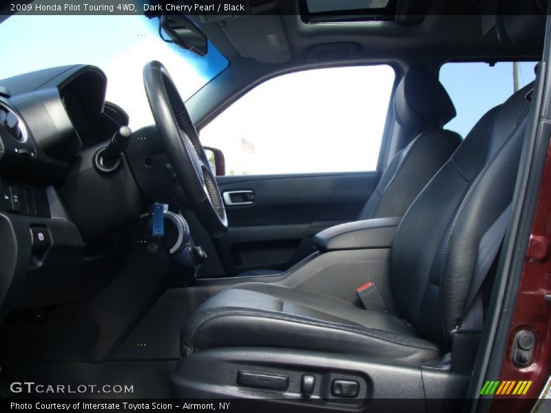 Dark Cherry Pearl / Black 2009 Honda Pilot Touring 4WD