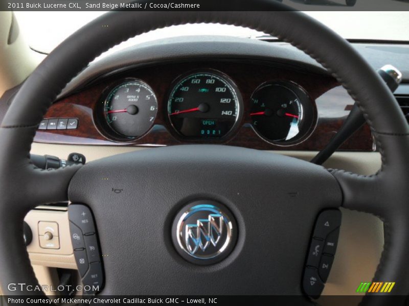 Sand Beige Metallic / Cocoa/Cashmere 2011 Buick Lucerne CXL