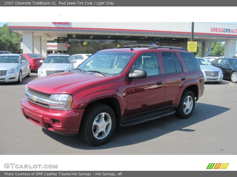 Red Jewel Tint Coat / Light Gray 2007 Chevrolet TrailBlazer LS