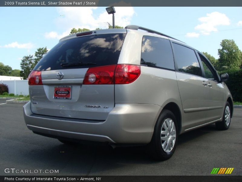 Silver Shadow Pearl / Stone 2009 Toyota Sienna LE