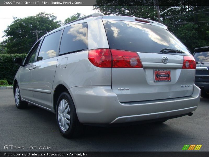 Silver Shadow Pearl / Stone 2009 Toyota Sienna LE