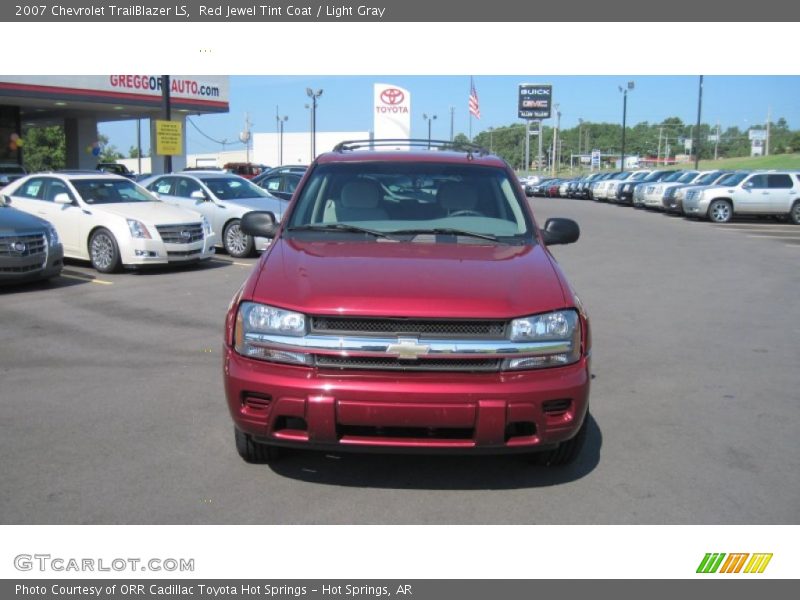 Red Jewel Tint Coat / Light Gray 2007 Chevrolet TrailBlazer LS