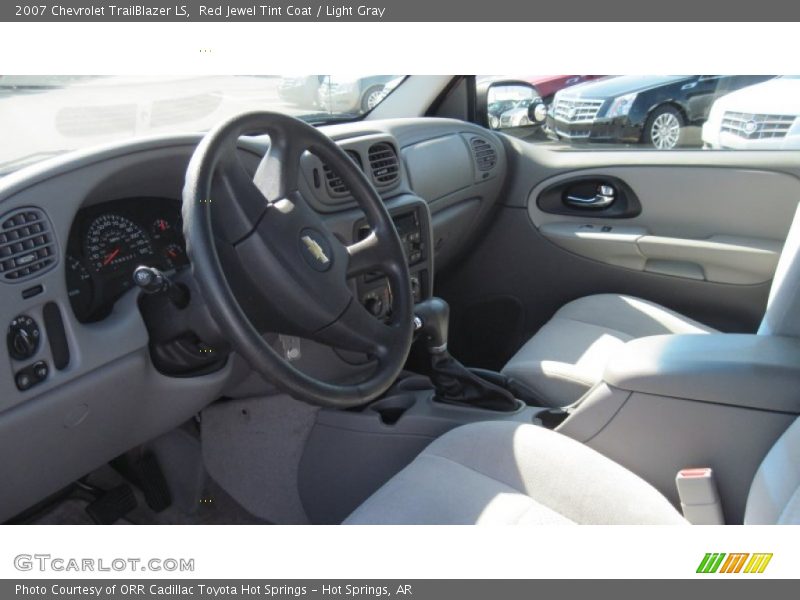 Red Jewel Tint Coat / Light Gray 2007 Chevrolet TrailBlazer LS