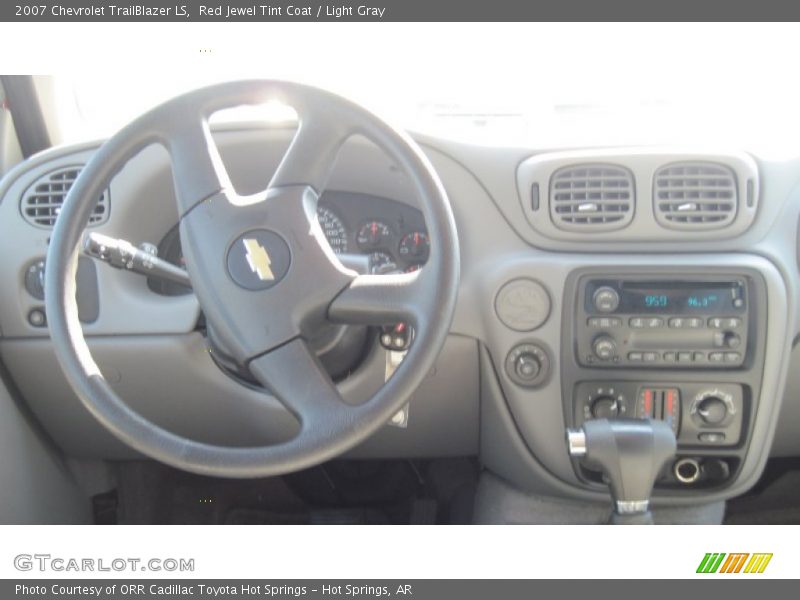 Red Jewel Tint Coat / Light Gray 2007 Chevrolet TrailBlazer LS