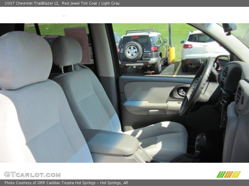 Red Jewel Tint Coat / Light Gray 2007 Chevrolet TrailBlazer LS