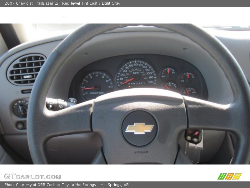 Red Jewel Tint Coat / Light Gray 2007 Chevrolet TrailBlazer LS