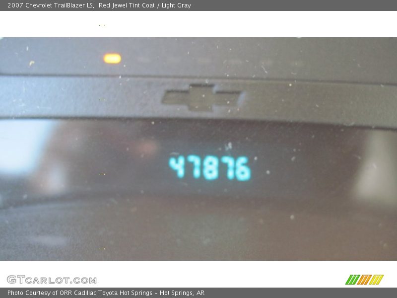 Red Jewel Tint Coat / Light Gray 2007 Chevrolet TrailBlazer LS