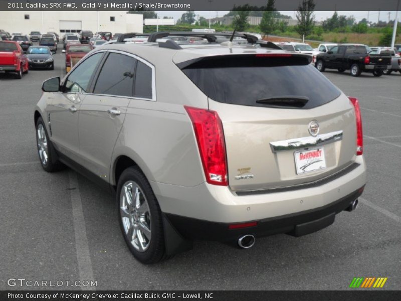 Gold Mist Metallic / Shale/Brownstone 2011 Cadillac SRX FWD