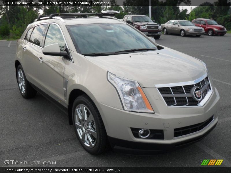 Gold Mist Metallic / Shale/Brownstone 2011 Cadillac SRX FWD