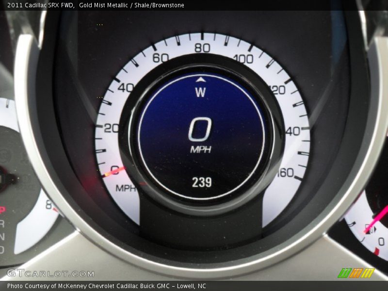 Gold Mist Metallic / Shale/Brownstone 2011 Cadillac SRX FWD