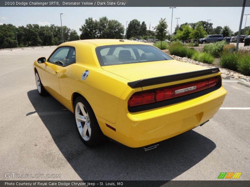 Detonator Yellow / Dark Slate Gray 2010 Dodge Challenger SRT8
