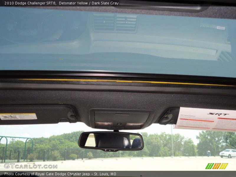 Sunroof of 2010 Challenger SRT8