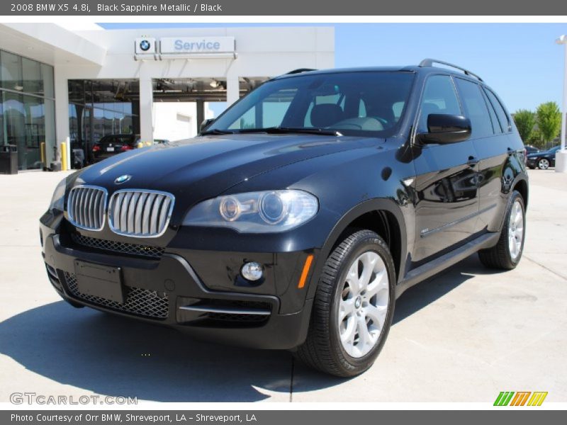 Black Sapphire Metallic / Black 2008 BMW X5 4.8i