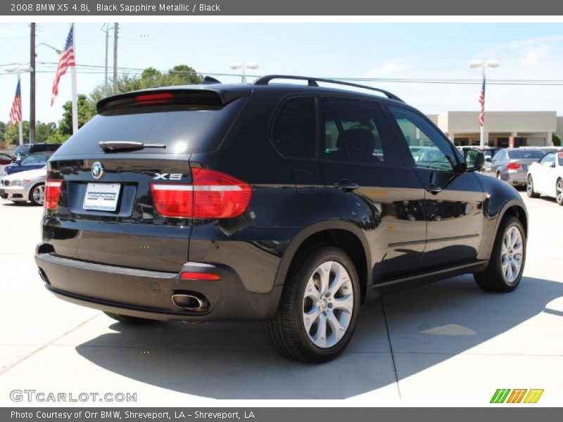 Black Sapphire Metallic / Black 2008 BMW X5 4.8i