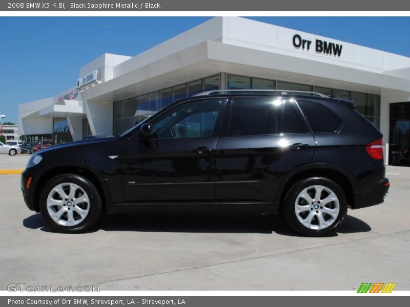 Black Sapphire Metallic / Black 2008 BMW X5 4.8i