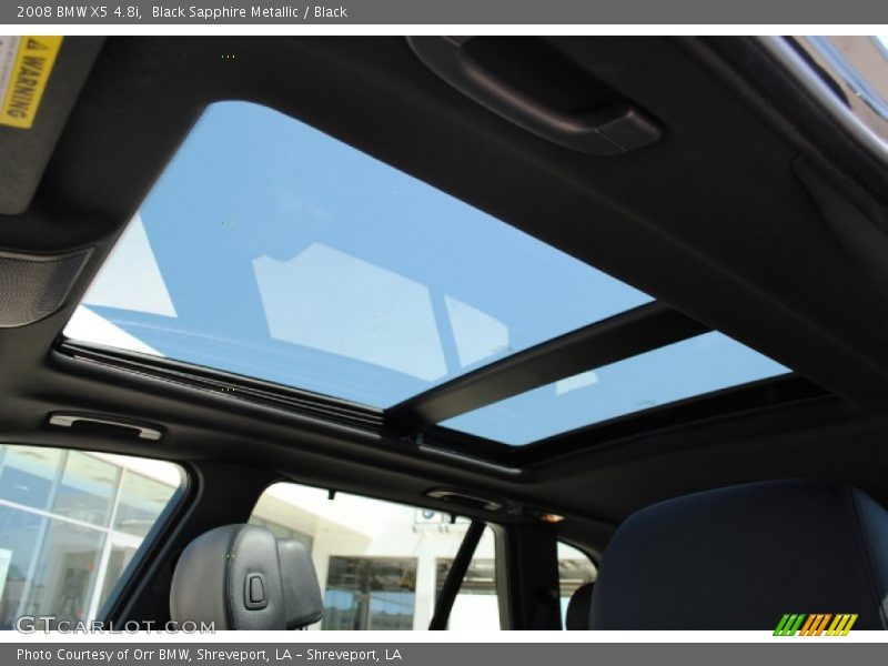 Black Sapphire Metallic / Black 2008 BMW X5 4.8i