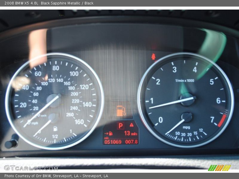 Black Sapphire Metallic / Black 2008 BMW X5 4.8i