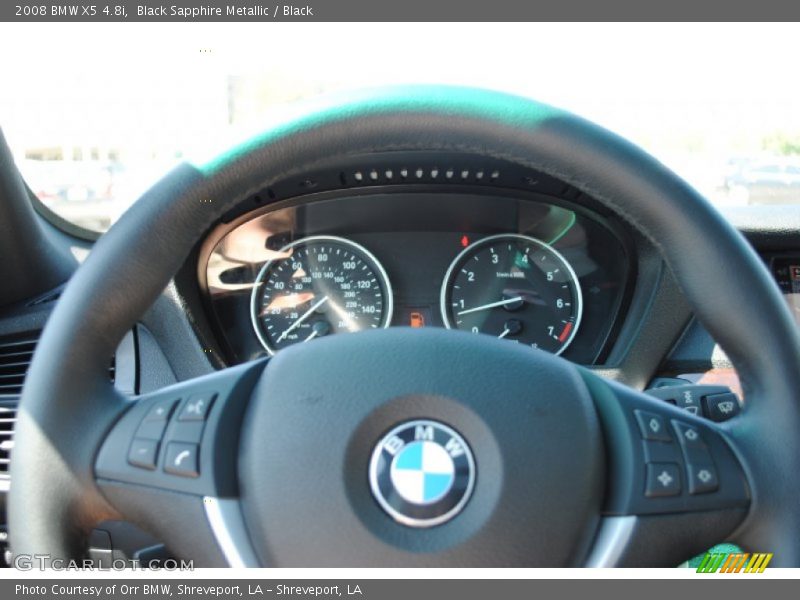 Black Sapphire Metallic / Black 2008 BMW X5 4.8i