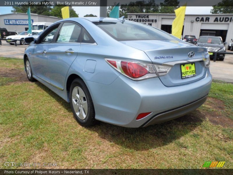 Blue Sky Metallic / Gray 2011 Hyundai Sonata Hybrid
