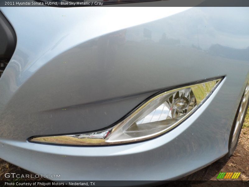 Blue Sky Metallic / Gray 2011 Hyundai Sonata Hybrid
