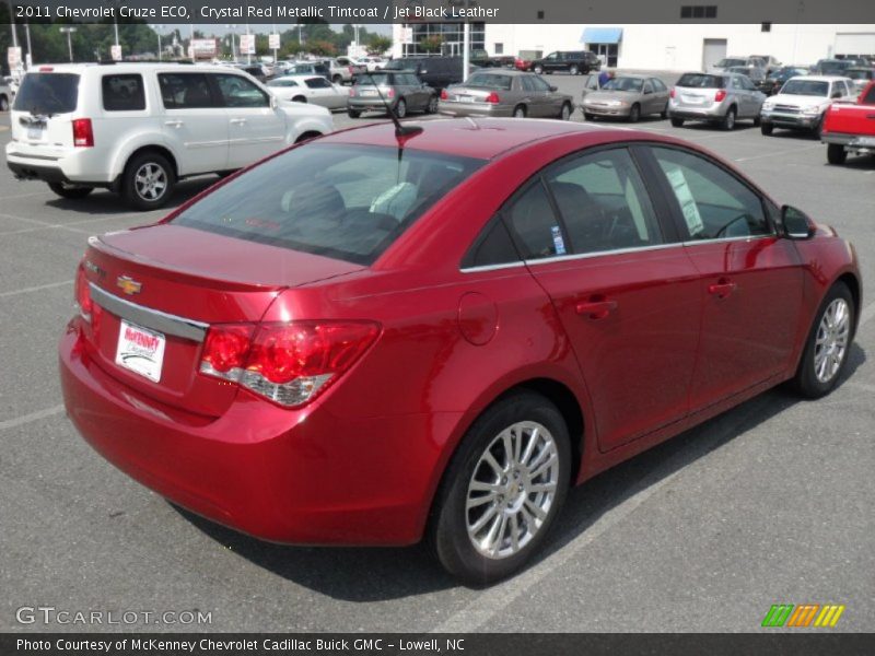 Crystal Red Metallic Tintcoat / Jet Black Leather 2011 Chevrolet Cruze ECO