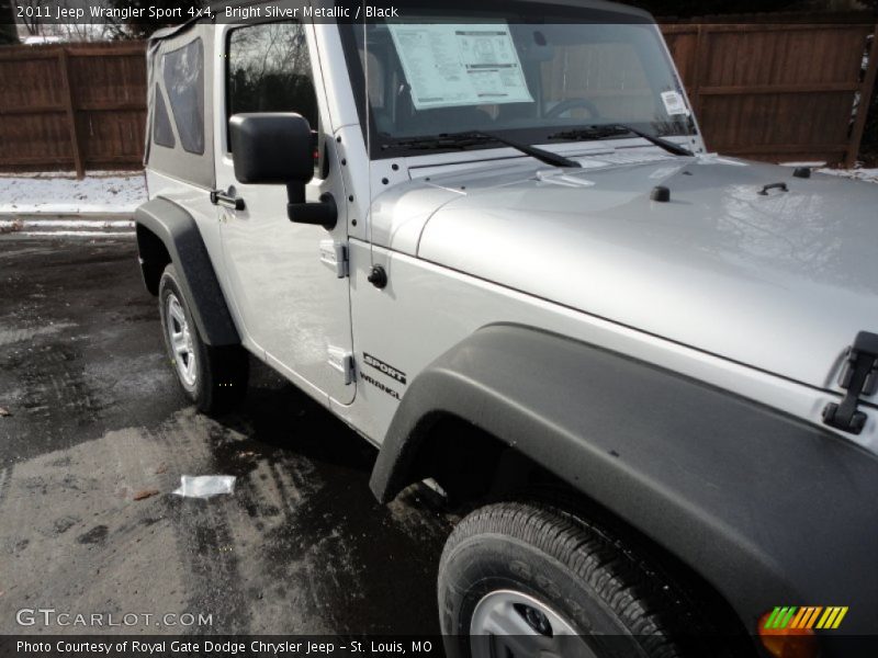 Bright Silver Metallic / Black 2011 Jeep Wrangler Sport 4x4