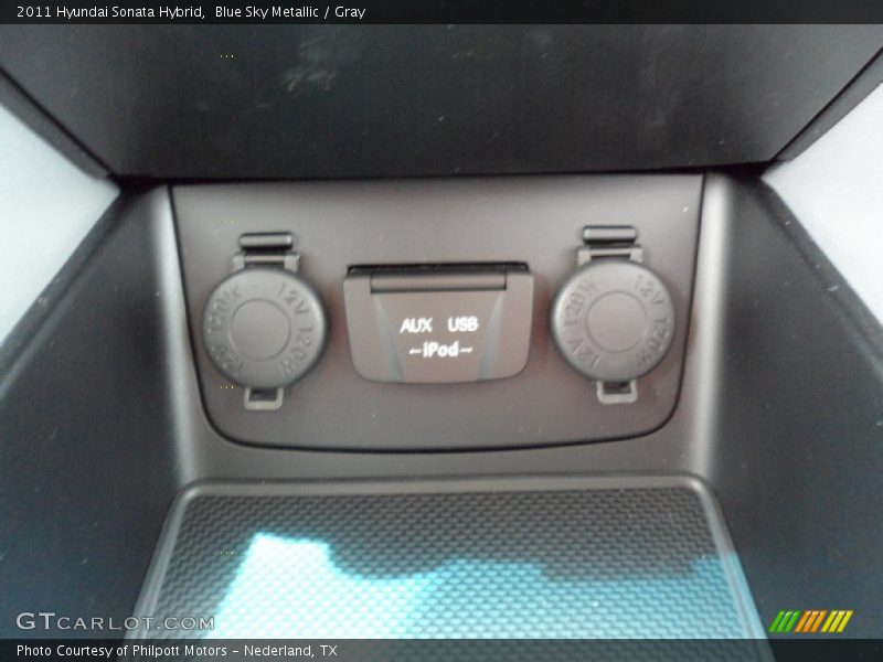 Blue Sky Metallic / Gray 2011 Hyundai Sonata Hybrid