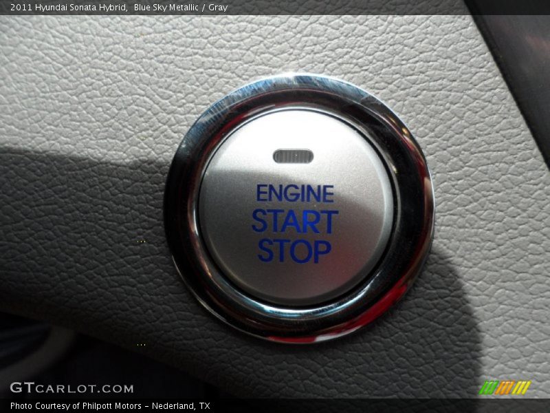Blue Sky Metallic / Gray 2011 Hyundai Sonata Hybrid