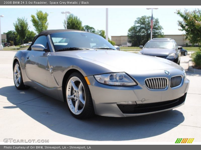 Space Grey Metallic / Black 2008 BMW Z4 3.0si Roadster