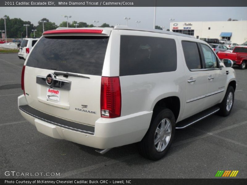 White Diamond Tricoat / Cashmere/Cocoa 2011 Cadillac Escalade ESV