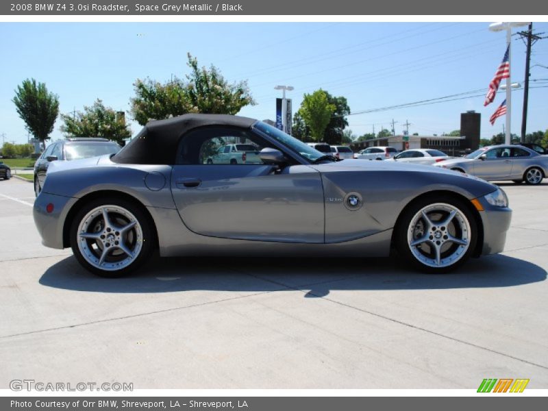 Space Grey Metallic / Black 2008 BMW Z4 3.0si Roadster